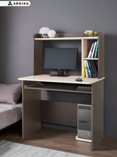 Изображение товара Компьютерный стол тэкс Грета-2, венге/дуб, надстройка для клавиатуры, ЛДСП