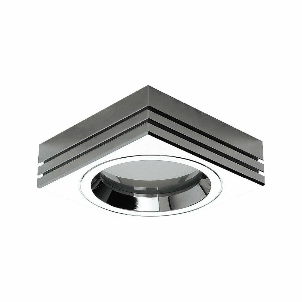 Встраиваемая рамка DesignLed Nc722-2-ch хром mr16 (wp-sq-ch) NC722-2CH