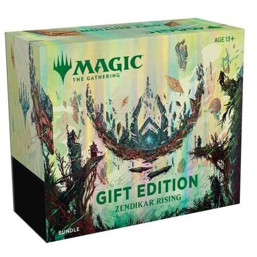 magic the gathering коллекционный bundle набор издания zendikar rising на английском языке Настольная игра Wizards of the Coast MTG Zendikar Rising Bundle Gift Edition