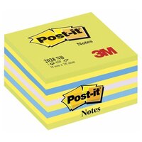 Канцелярия 3M Блок самоклеящийся бумажный Post-it 2028NB 76x76мм 450лист. зеленый 5цв. в упак.