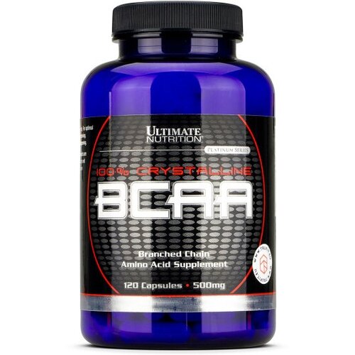 фото 100% crystalline bcaa ultimate nutrition (120 кап)