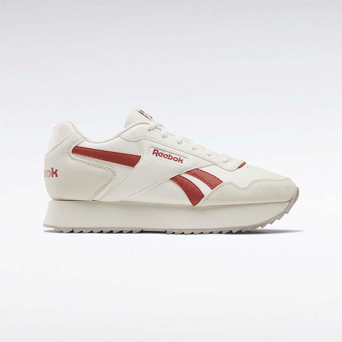 Кроссовки Reebok Glide Ripple Double, размер 8,5 US, бежевый/красный/бежевый