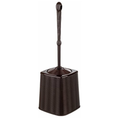 Комплект для туалета ElfPlast Elegance Ерш с подставкой, коричневый