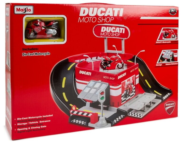 Maisto игровой набор "Мотосалон Дукати - Ducati Moto Shop" 12176