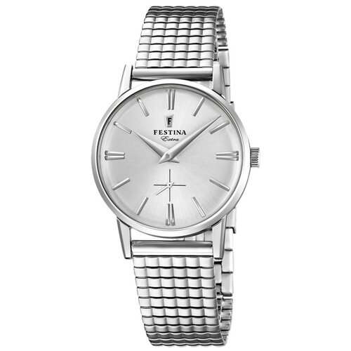 Наручные часы FESTINA, серебряный наручные часы festina classics наручные часы festina woman 20553 женские кварцевые водонепроницаемые золотой