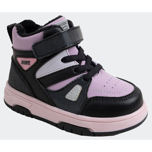 фото Ботинки tom&miki, размер 25, черный, фиолетовый