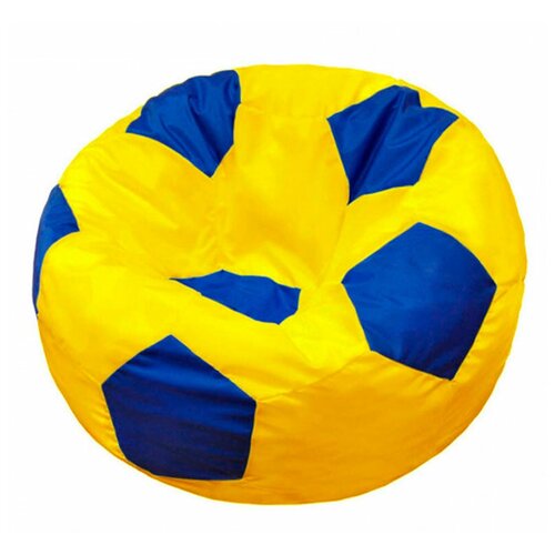 фото Папа пуф кресло-мешок мяч l желто-синий оксфорд