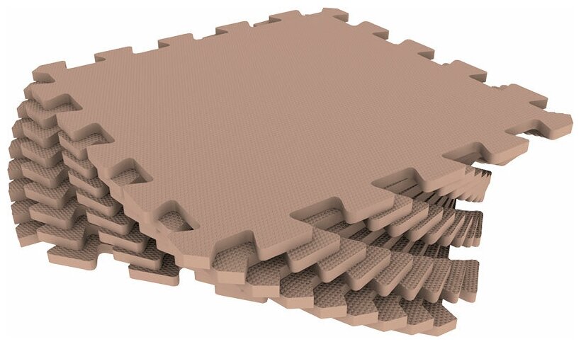 Мягкий пол универсальный 33*33(см) бежевый , 1(м2)