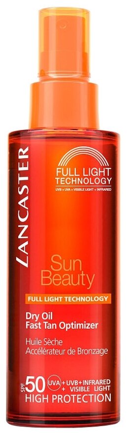 Lancaster Lancaster Sun Beauty шелковистое масло быстрый загар SPF 50, 150 мл