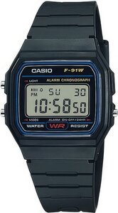 Фото Часы наручные Электронные квадратные спортивные мужские часы F-91W-1