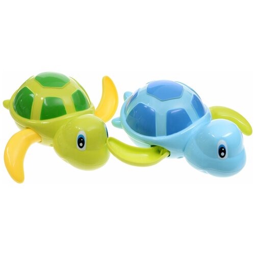 фото Набор для ванной happy baby swimming turtles (331843) голубой/зеленый