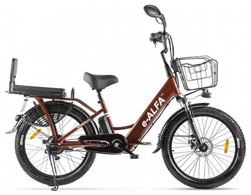 Электровелосипед Eltreco e-ALFA Fat (2020) Коричневый 24