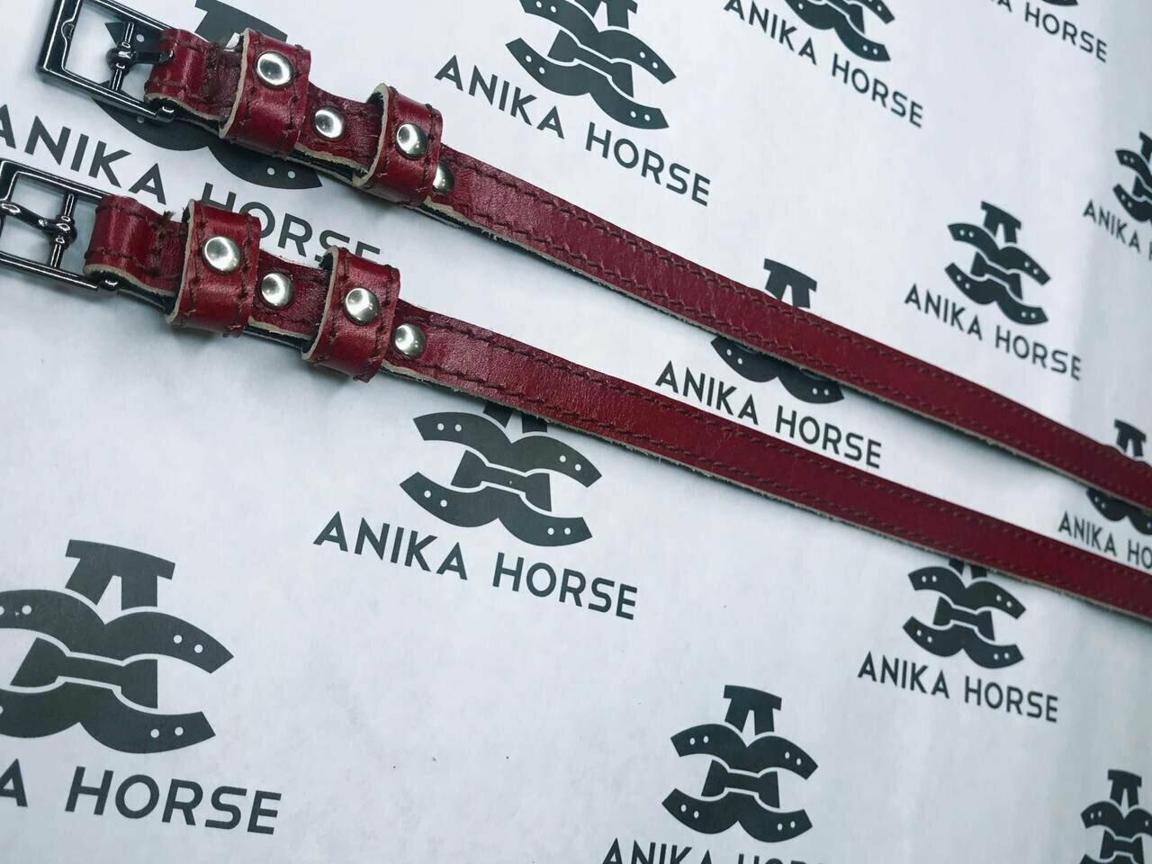 Тренчики для шпор кожаные ANIKA HORSE 2 шт. (Whitehorseshop) - фотография № 2
