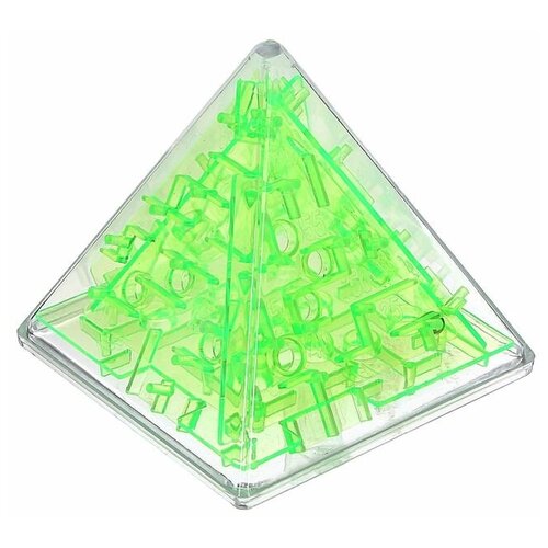 Головоломкка лабиринт Пирамида, цвет зеленый 1653406
