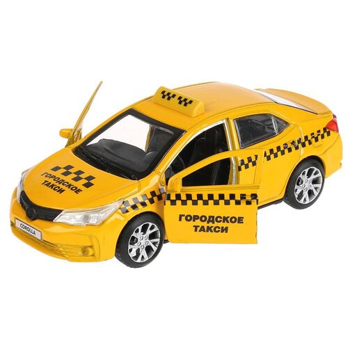 Легковой автомобиль ТЕХНОПАРК Toyota Corolla (COROLLA-T) 1:32, 12 см, желтый машинка металлическая технопарк toyota corolla полиция 12см corolla p