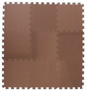 Мягкий пол универсальный 33*33(см) коричневый , 1(м2)