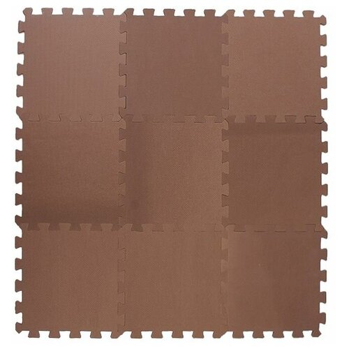 фото Коврик-пазл eco-cover универсальный 33х33, коричневый