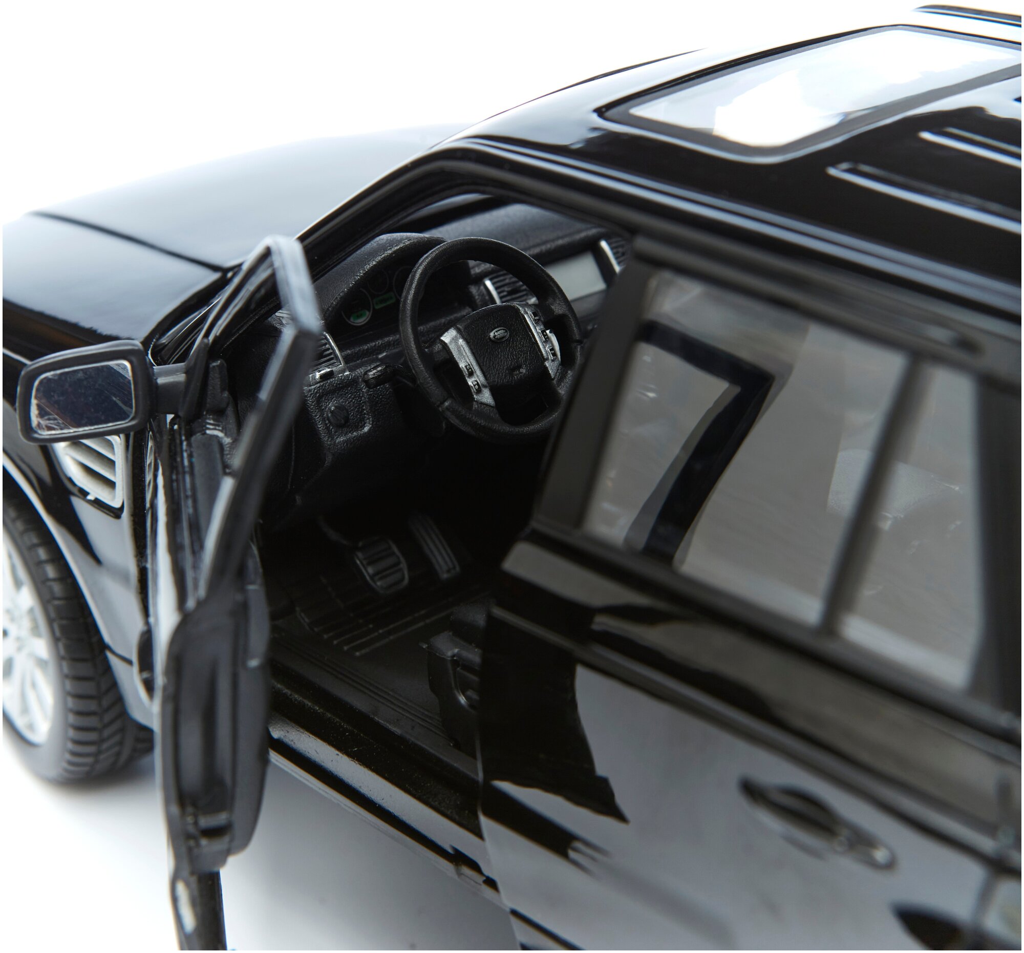 Bburago Машинка металлическая Range Rover Sport, 1:18, черный - фото №14