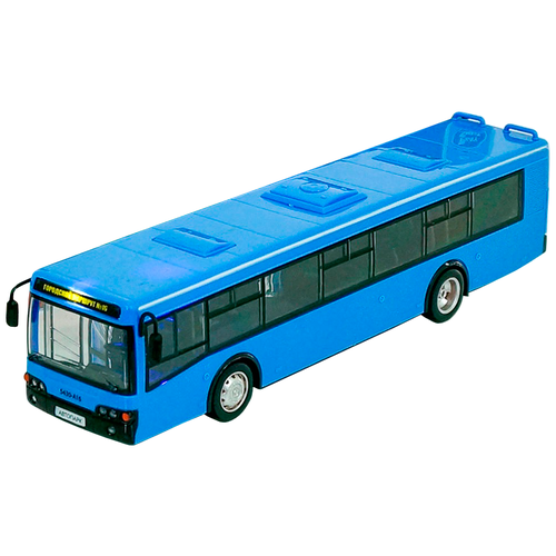 микроавтобус play smart автопарк военный 9689 a 1 29 18 см зеленый камуфляж Автобус Play Smart Автопарк 9690C/D 1:43, 29 см, синий