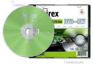 Диски Mirex DVD-RW Slim Case (1 шт.) 4.7 Gb 4x (UL130032A4S)