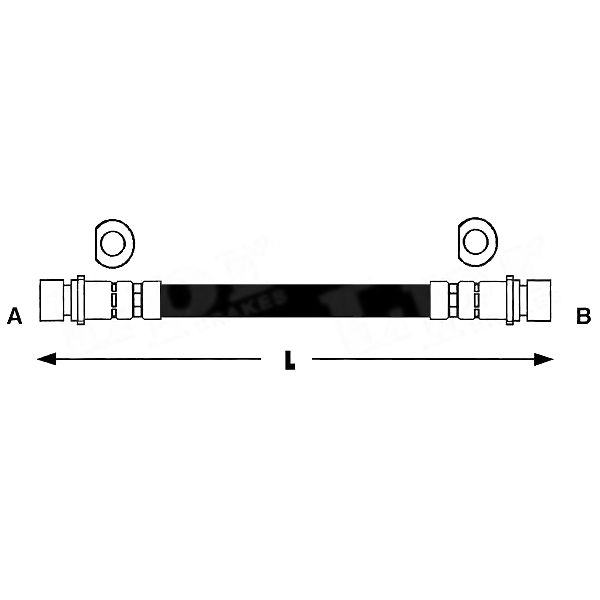 LPR 6T47320 (01466S07000 / 01466S50000) шланг тормозной 6t47320