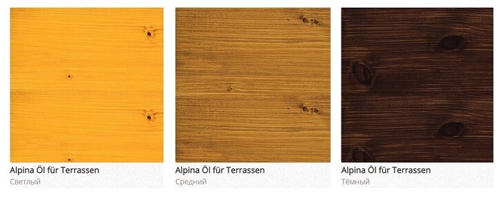 Лессирующий состав Alpina Oel fuer Terrassen / Масло для террас светлый тон, 0,75 л - фотография № 3