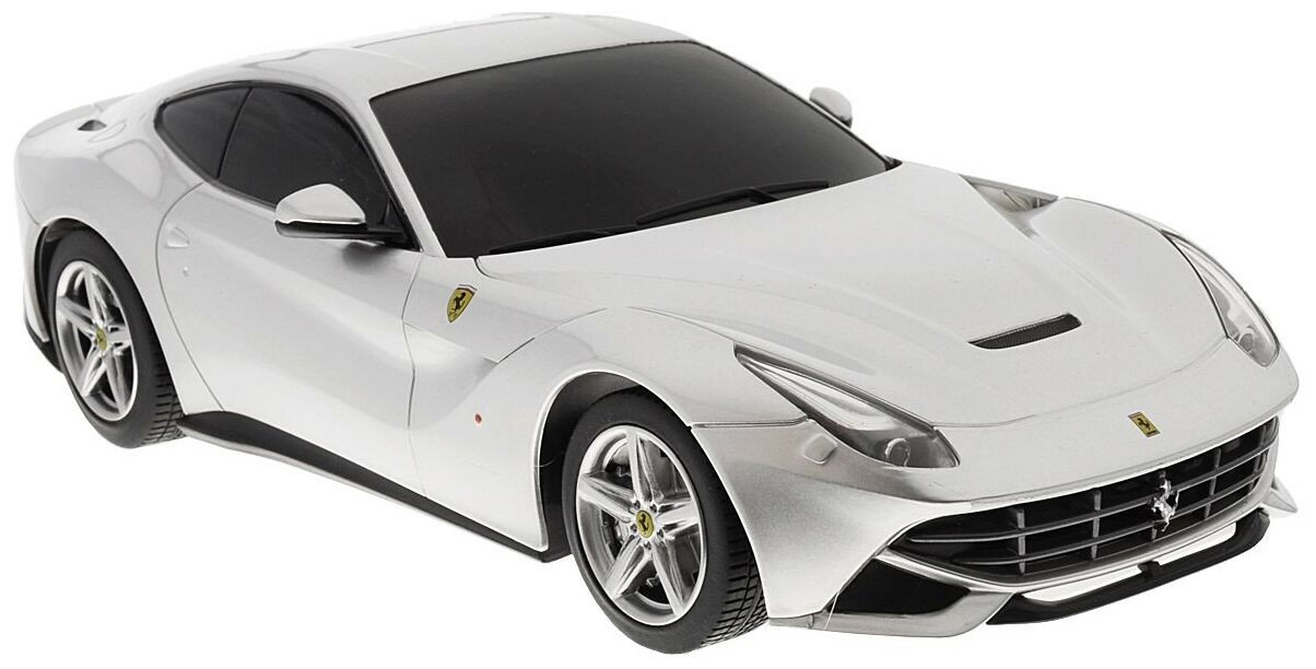 Машина р у 1:18 Ferrari F12, цвет серябряный, светящиеся фары, 25.2*12.7*7см 53500S