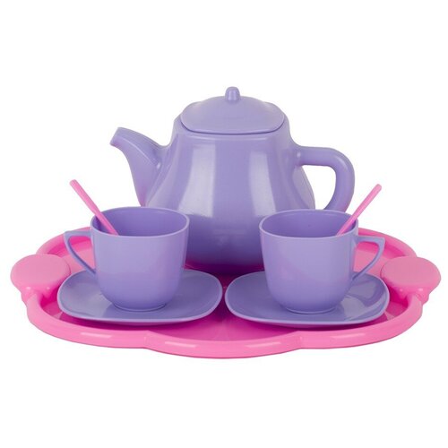 фото Набор посуды стром чайный у578 розовый/сиреневый