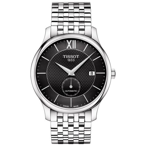 наручные часы tissot t classic серебряный черный Наручные часы TISSOT T-Classic, черный, серебряный