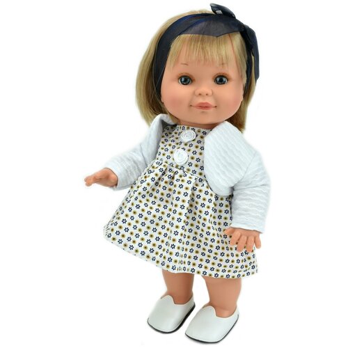 фото Кукла бетти в пестром платье и белой кофточке, 30 см lamagik
