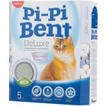 Комкующийся наполнитель Pi-Pi Bent DeLuxe Clean Cotton, 5 кг - изображение