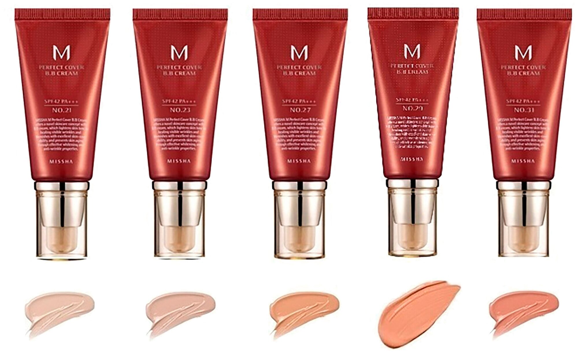 ББ крем Missha M Perfect Cover BB Cream 25 тон 20 мл - фотография № 15