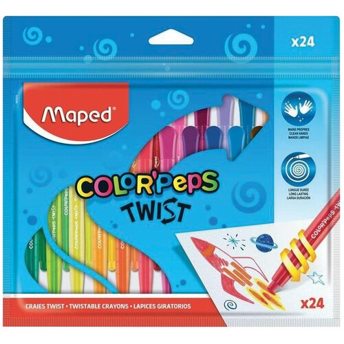 Maped Мелки восковые Color'peps Twist (860624) 24 шт Комплект 5 шт.