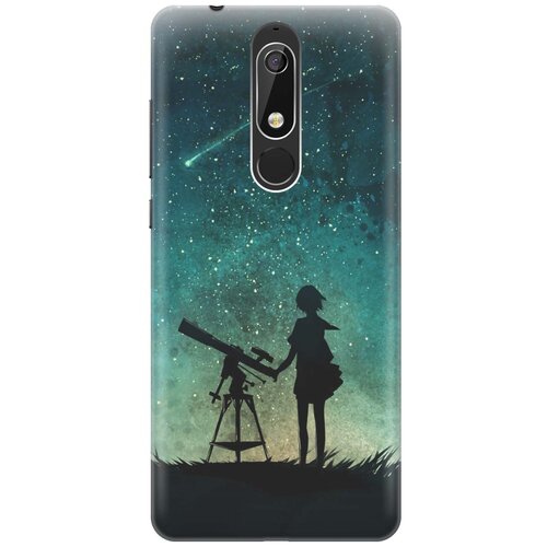 фото Cиликоновый чехол на nokia 5.1 / нокиа 5.1 с принтом "загадай желание" gosso