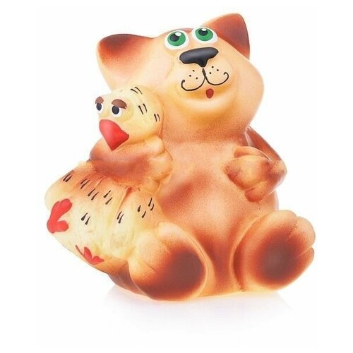 Купить Игрушка для ванной Кудесники Кот и гусь (СИ-168) оранжевый