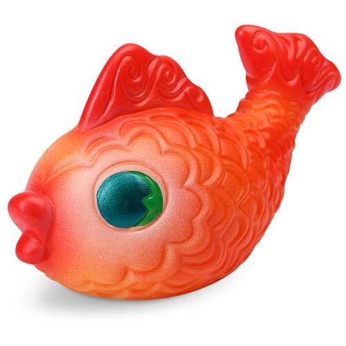 Игрушка для ванной ОГОНЁК Золотая рыбка, С-342, оранжевый/красный игрушка для ванной огонёк рыбка ванда с 780 золотистый зеленый