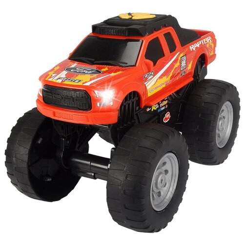 Монстр-трак Dickie Toys Ford Raptor (3764018), 25.5 см, красный dickie машинка рейсинговый монстр трак ford raptor со светом и звуком 25 5 см 3764012