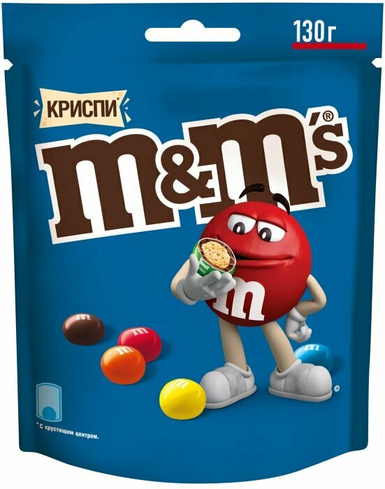 M&MS Драже КР. шар. мол. шок.130г