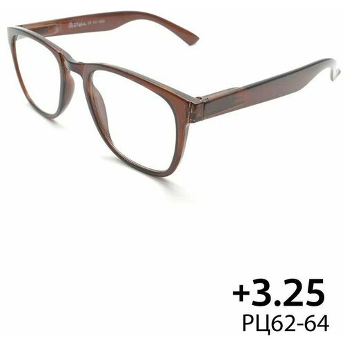 Очки для зрения +3.25 KC-1902 (пластик) коричневый