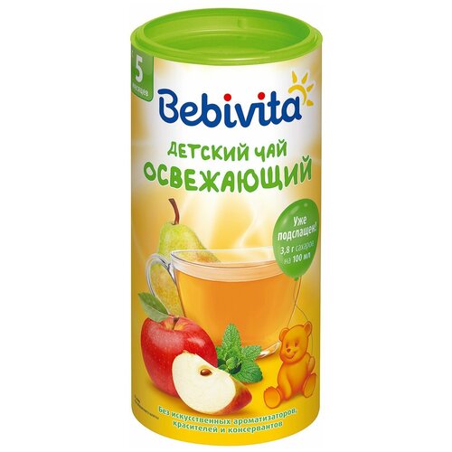 Чай Bebivita Освежающий, 0.2 кг чай детский освежающий bebivita с 5 месяцев 200 г