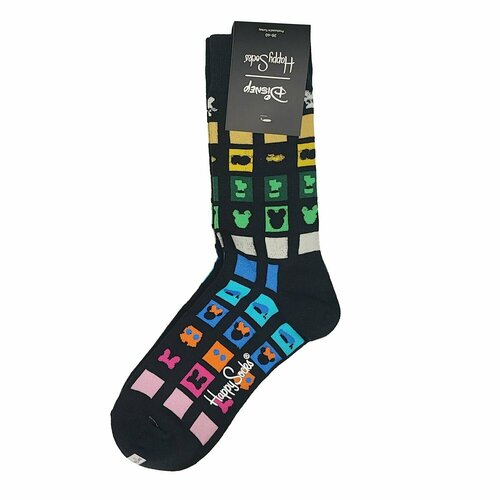 фото Носки happy socks, размер 36/40, черный, бирюзовый, бордовый