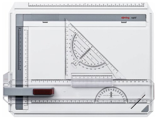 Rotring Чертежная доска Rapid А4 (S0232710), серый/белый