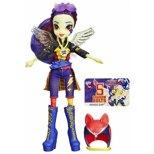 Кукла My Little Pony Equestria Girls Игры дружбы Индиго Зап, 22 см, B3779 фиолетовый кукла my little pony equestria girls легенда вечнозеленого леса глориоса дейзи 22 см b7525