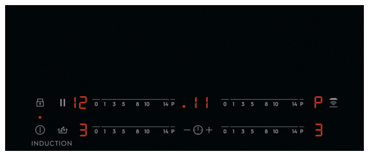 Варочная панель индукционная Electrolux EIS62443 черный