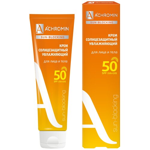 Achromin Крем солнцезащитный Экстра-защита для лица и тела SPF 50, 100 мл