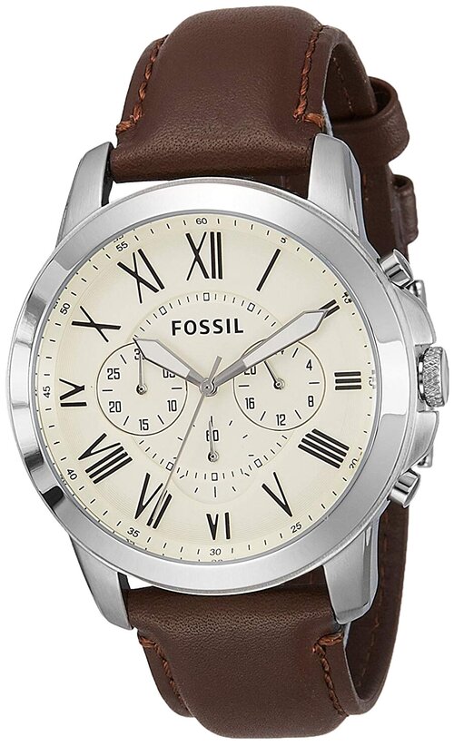 Наручные часы FOSSIL FS4735, коричневый, бежевый