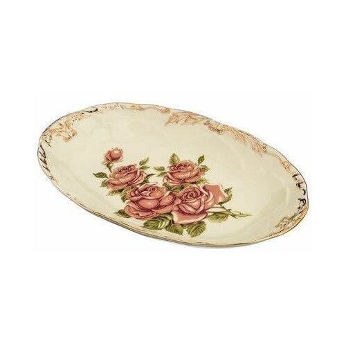 Селедочница фарфор корейская роза 27Х15СМ А-М