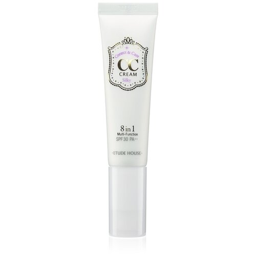 Etude CC крем Silky Correct  & Care, SPF 30, 35 мл/35 г, оттенок: бежевый, 1 шт.