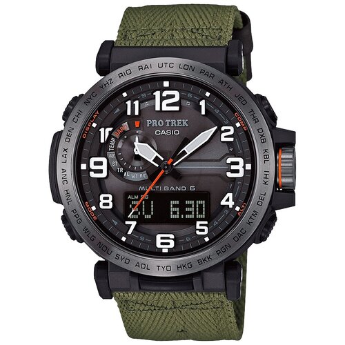 Наручные часы CASIO Pro Trek, черный, хаки