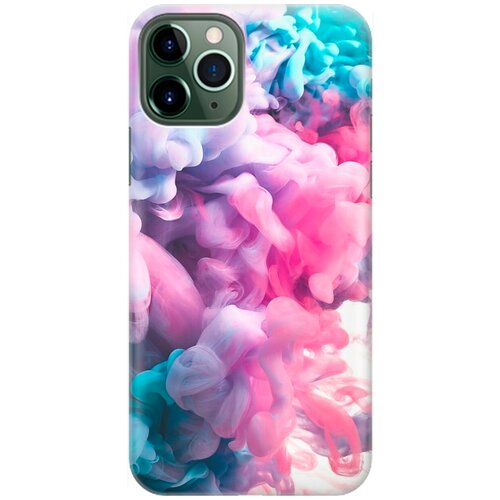 фото Re:pa накладка transparent для apple iphone 11 pro max с принтом "розово-голубой дым"